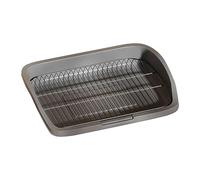 KiBcsLic Toilettes Portables pour Chiens avec Plateau Robuste pour Petits et Moyens Chiens, Support pour Tapis d'apprentissage de La Propreté, Bac à Litièr, Gris L