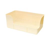 KiBcsLic Toilettes pour Lapins, Bacs à Litière pour Animaux de Compagnie, Bacs à Litière pour Cages de Lapins, Chinchillas et Autres Petits Animaux, Beige
