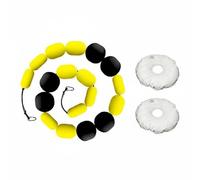 KiBcsLic Training Rebounder Chaîne de Déviation, Chaîne D Entraînement De Gardien De But, Jaune Et Noir, Version Standard 2.5M, 1.5KG