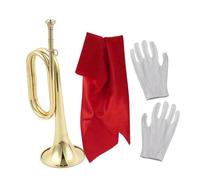 KiBcsLic Trompette D'applaudissements avec Drap Rouge, En Laiton, pour La Formation Des Professionnels