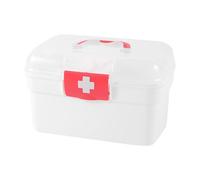 KiBcsLic Trousse de Premiers Secours, Grande Mallette Médicale Compartimentée, Boîte de Rangement D'urgence, Petite Trousse de Premiers Secours, Pichet, je
