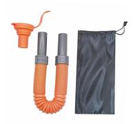 KiBcsLic Tuyau D'arrosage Extensible Portable pour Remorque, Flexible et étanche, avec Connecteur Universel, pour Le Remplissage et Le Transport. Convient, Orange