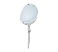 KiBcsLic Urinal Toilet Potty Urinal Stand Vertical Urinal Diverter Conçu pour Garçons Montage Mural PP et Léger Nettoyage Facile et Rapide Sans Chasse, Blanc