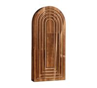 KiBcsLic Vase Murale en Bois Planter Suspendu Décoration Murale Moderne Fonctionnelle pour Plantes Art Rustique Adapté à La Décoration D'Entrée Salon Chambre C, Couleur Bois foncé