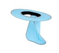 KiBcsLic Visière de protection solaire portable et pratique à large bord avec rabat de nuque pour casque de chantier et activités extérieures, Bleu