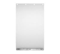 KiBcsLic Volet de Remplacement pour Chatière, Flexible et Résistant Aux Intempéries, avec Ouverture à Visser, en PVC, pour Chatières en Aluminium, Ouvertures M, Transparent