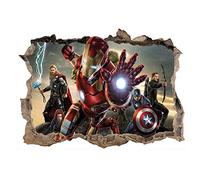 Kibi Stickers 3D Stickers Muraux Autocollant Personnage