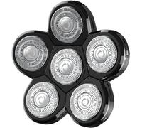 Kibiy Lames de rechange pour rasoir électrique 6 lames pour homme chauve, facile à installer pour modèle MS-672