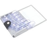 Kibodan Medidos Pilulier 7 jours 4 compartiments - Distributeur de médicaments et vitamines adapté aux voyages avec 4 compartiments réglables - La boîte à pilules parfaite pour quatre fois par jour