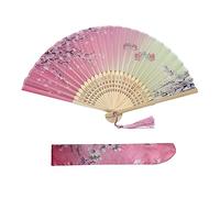 Kibon Éventails pliants, éventails en bambou avec pampille pour cadeaux d'anniversaire, danse, cosplay, fête de mariage, décoration