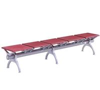 KIBONCY 2/3/4/5-Seat Commercial Lobby Waiting Room Bench, Reception Bench, Reception Chairs, Backless Waiting Area Chairs, Waiting Room Chairs for Clinic, Bank, Airport(5)