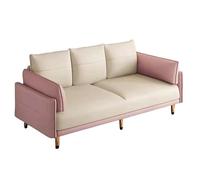 KIBONCY 3-in-1 Convertible Sofa Bed, Skin-Friendly Scratch-Resistant Tech Fabric Sleeper Couch,Sturdy Wood Frame & Metal Legs, for Small Space Apartment(D,232cm)