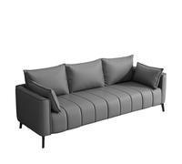 KIBONCY 3-Seater Tech Fabric Sofa,Contemporary Couch,Comfortable with Thick Back Pillows,for Home Office/Living Room(A,171cm)