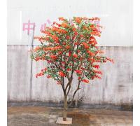 KIBONCY Arbre de Rhododendron Artificiel, Arbres d'azalée, Simulation d'arbres de Fleurs de Cerisier, décoration intérieure, Arbre à Modeler, Centre Commercial, Paysage, Mariage(A,1M)