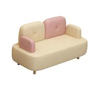 KIBONCY Arm & PU Leather Fabric Seating Chair Modern Sectional Sofa Accent, for Living Room Double Creative Suitable for Coffee(F,1.4m)