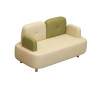 KIBONCY Arm & PU Leather Fabric Seating Chair Modern Sectional Sofa Accent, for Living Room Double Creative Suitable for Coffee(E,1.4m)