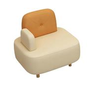 KIBONCY Arm & PU Leather Fabric Seating Chair Modern Sectional Sofa Accent, for Living Room Double Creative Suitable for Coffee(A,Single)