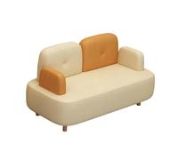 KIBONCY Arm & PU Leather Fabric Seating Chair Modern Sectional Sofa Accent, for Living Room Double Creative Suitable for Coffee(A,1.4m)