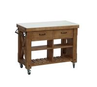 KIBONCY Armoire de Rangement avec étagère, Buffet d'appoint 2 Portes avec Cadre en Bois Massif et poignées en métal Vintage, Finition Mate(C,100x50x80cm)