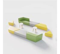 KIBONCY Assemblage innovant de canapé et de Table Basse for Les Bureaux : Look décontracté, idéal for Les Zones de réception des écoles de Formation(D)