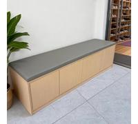 KIBONCY Banc de canapé rembourré élégant et Minimaliste, unité intégrée Comprenant Une Armoire à Chaussures Mobile, Une Armoire à Baie vitrée et Une Armoire de Rangement sur Pied(A11)