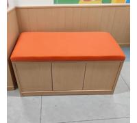 KIBONCY Banc de canapé rembourré élégant et Minimaliste, unité intégrée Comprenant Une Armoire à Chaussures Mobile, Une Armoire à Baie vitrée et Une Armoire de Rangement sur Pied(A9)