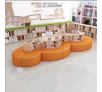 KIBONCY Banc de Coin de Lecture créatif avec bibliothèque, sièges de Salon Modernes for bibliothèque, Salle d'étude et Salon(C)