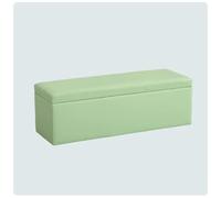KIBONCY Banc de Rangement Ottoman, Coffre de Rangement rembourré en Simili Cuir avec Couvercle, Banc à Chaussures Multicolore for entrée, Chambre à Coucher, Salon(100 * 40 * 40)