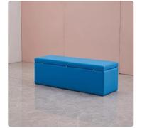 KIBONCY Banc de Rangement Ottoman, Coffre de Rangement rembourré en Simili Cuir avec Couvercle, Banc à Chaussures Multicolore for entrée, Chambre à Coucher, Salon(1.2B)