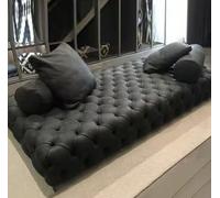 KIBONCY Banc en Cuir de Luxe léger américain, Banc d'extrémité de lit de Salon for vestiaire de Centre Commercial d'hôtel(Fabric/PU 90x60x35cm)