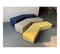 KIBONCY Banc rembourré de Loisirs, canapés à Gradins, siège de Carte créatif, Mousse Haute densité, for école, bibliothèque, Centre de Formation, café de Lecture, Studio de Danse(Colorful3)
