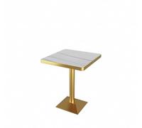KIBONCY Banquette Tendance avec Table, Ensemble mobilier pour Salon de thé, café, pâtisserie et Restaurant(Stone Top Square Table)
