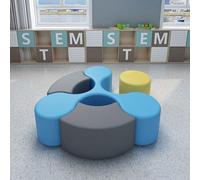 KIBONCY Bibliothèque et Centre de Vente Hall des salles de Lecture Agrégation créative irrégulière de canapés for la négociation de Loisirs dans Le Bureau et la Zone de Repos(C)