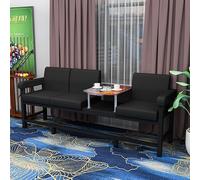 KIBONCY Billiard Room Chair with Armrests, Ergonomic PU Leather Seating for Pool Hall & Game, Includes Side Table Multifunctional Viewing Sofa(B)