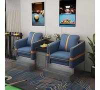 KIBONCY Billiard Spectator Sofa Set, Luxury Hall Seating, PU Leather Pool Watching Chair with Storage Cabinet for(D)