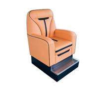 KIBONCY Billiards Hall Sofas and Spectator Chairs, Lounge, Room and Seats, Modern Vertical Tufted Sofa Sets, PU Leather, with Stainless Steel Footrests and Integrated Storage Side Tables(A)