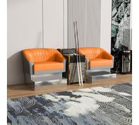 KIBONCY Billiards Room Chair Viewing,Premium Seating Set, with Wooden Coffee Table(1)