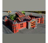 KIBONCY Blocs de Construction en Bois, Ensemble de Construction de Maison, Blocs d'architecture, projets de Bricolage réutilisables, Peinture à Base d'eau respectueuse de l'environnement(1508pc)
