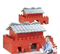 KIBONCY Blocs de Construction en Bois, Ensemble de Construction de Maison, Blocs d'architecture, projets de Bricolage réutilisables, Cadeau d'anniversaire créatif(2588pc)