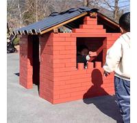 KIBONCY Blocs de Construction en Bois, Ensemble de Construction de Maison en Bois Naturel, Blocs d'architecture, projets de Bricolage réutilisables, Jouets d'apprentissage préscolaire(570pc(upg))