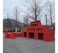 KIBONCY Blocs de Construction en Bois, Ensemble de Construction de Maison en Bois Naturel, Blocs d'architecture, projets de Bricolage réutilisables, Jouets d'apprentissage préscolaire(866pc(upg))