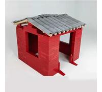 KIBONCY Blocs de Construction en Bois, Ensemble de Construction de Maison en Bois Naturel, Blocs d'architecture, projets de Bricolage réutilisables, Jouets d'apprentissage préscolaire(570pc)