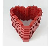 KIBONCY Blocs de Construction en Bois, Ensemble de Construction de Maison en Bois Naturel, Blocs d'architecture, projets de Bricolage réutilisables, Jouets d'apprentissage préscolaire(108pc)
