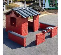KIBONCY Blocs de Construction en Bois, Ensemble de Construction de Maison en Bois Naturel, Blocs d'architecture, projets de Bricolage réutilisables, Jouets d'apprentissage préscolaire(676pc(upg))