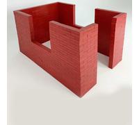 KIBONCY Blocs de Construction, Ensemble de Construction de Maison en Bois Naturel, Blocs d'architecture, projets de Bricolage réutilisables, Cadeau d'anniversaire créatif(208pc)
