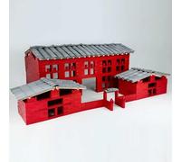 KIBONCY Blocs de Construction, Ensemble de Construction de Maison en Bois Naturel, Blocs d'architecture, projets de Bricolage réutilisables, Cadeau d'anniversaire créatif(2451pc)
