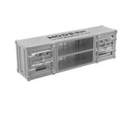 KIBONCY Buffet de Style Industriel, Armoire de Rangement, préparation des Aliments for Restaurant/hôtel, thé, conteneur en Fer forgé(F-Silver-150 * 40 * 110cm)