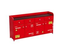 KIBONCY Buffet de Style Industriel, Armoire de Rangement, préparation des Aliments for Restaurant/hôtel, thé, conteneur en Fer forgé(A-Red-180 * 40 * 90cm)
