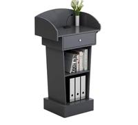 KIBONCY Bureau de Podium, pupitre de Classe, pupitre d'enseignant, Petit pupitre, pupitre de Formation des Enseignants, multimédia, avec Plusieurs Options de sélection de pupitre(B,3)