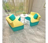 KIBONCY Canapé avec Dossier, Canapé Combiné Modulaire Asymétrique, Sièges Flexibles, for Hall De Bibliothèque, Salle De t Jardin d'enfants, Aucun Assemblage Requis,(Q)